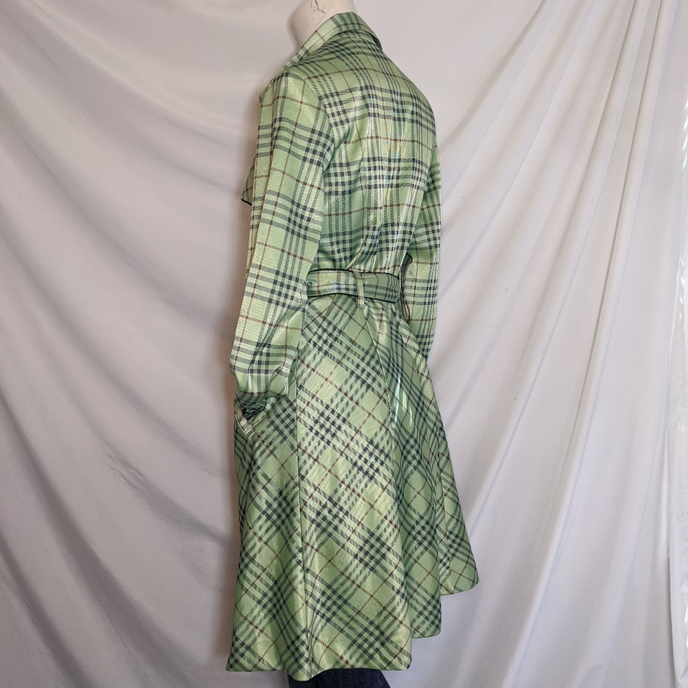 X'Donna | plaid trench coat | hobo denim | L - Picture 6 of 7